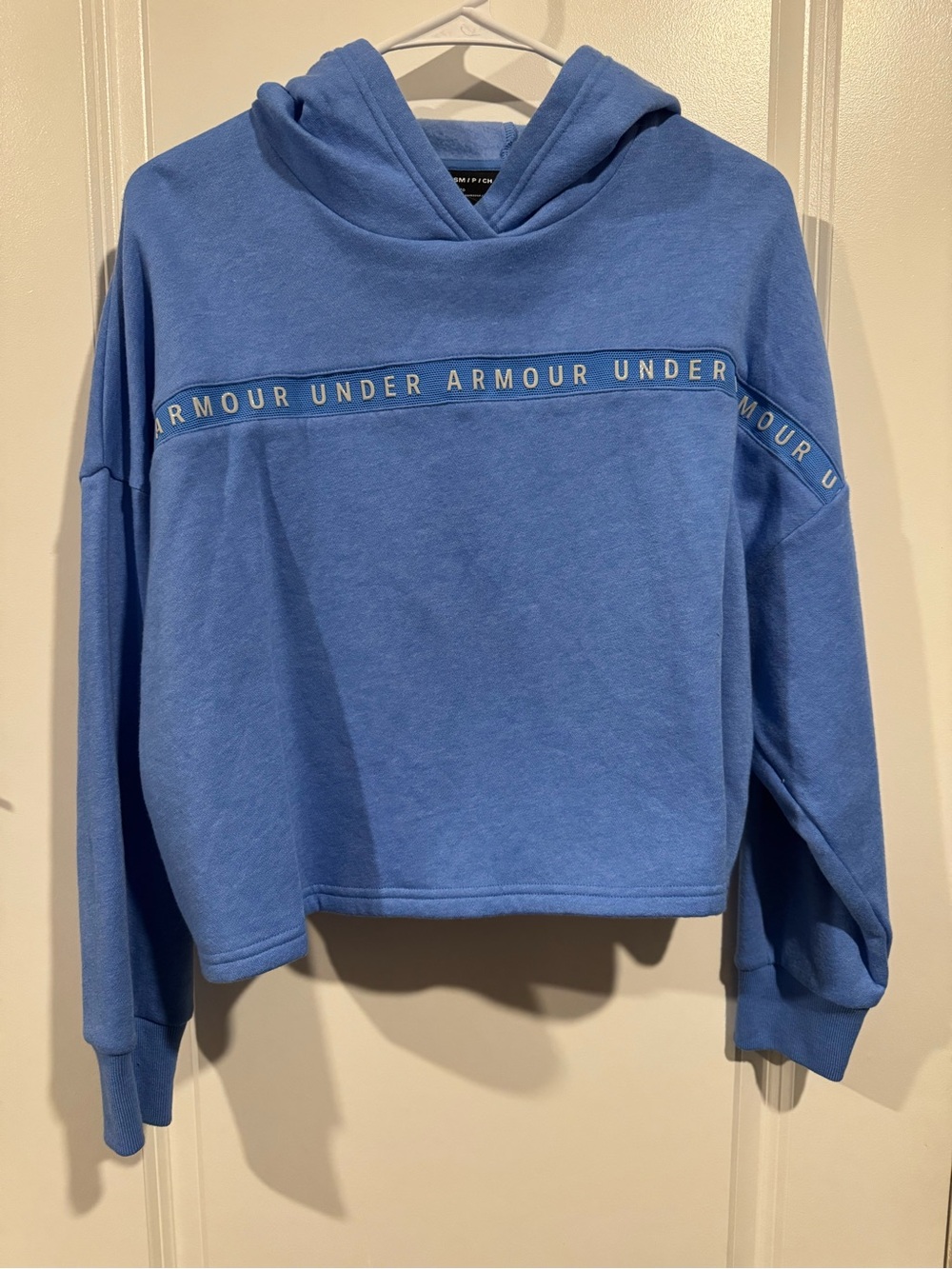 Under Armour Women's Light Blue Hooded Crew Sweatshirt